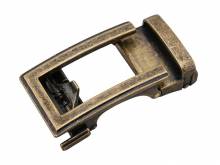 ABVERKAUF: Automatik-Gürtelschließe/Klemmschließe Laiton Metall altmessingfarben Antik-Look für Gürtelbreite 35mm