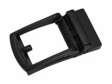 ABVERKAUF: Automatik-Gürtelschließe/Klemmschließe Graphite 1 Metall schwarz Dornschließen-Imitat für Gürtelbreite 35mm