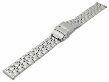 Uhrenarmband XL 20mm Edelstahl gefaltet teilweise poliert mit Sicherheitsfaltschließe von BEAR