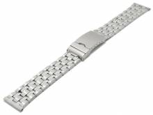 Uhrenarmband XL 22mm Edelstahl gefaltet teilweise poliert mit Faltschließe von BEAR
