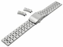 Uhrenarmband (BrMB1752) 22mm Edelstahl massiv teilweise poliert Wechselansto&szlig; rund & gerade (EASY-CLICK optional) BEAR