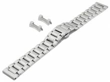 Uhrenarmband (BrMB1977) 22mm Edelstahl massiv teilweise poliert Wechselansto&szlig; rund & gerade (EASY-CLICK optional) BEAR