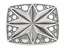G&uuml;rtelschlie&szlig;e Metall silberfarben Roundstar passend f&uuml;r G&uuml;rtelbreite 40 mm
