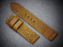 CH-VINTAGE Uhrenarmband UNIKAT 24mm hellbraun echt Hai Handmade in Germany (Schlie&szlig;enansto&szlig; 24 mm)