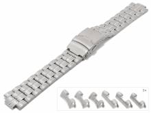 Uhrenarmband 18-20-22mm Edelstahl teilweise poliert mit Wechselansto&szlig;