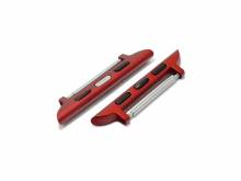 1 Paar Uhrenarmband-Adapter 38/40/41mm passend für APPLE-Watches rot für Uhrband-Stegbreite 20 mm