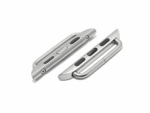 1 Paar Uhrenband-Adapter 38/40/41mm passend für APPLE-Watches mit Schraubstegen stahlfarben für Uhrband-Stegbreite 20 mm