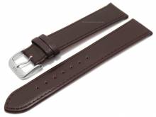 Uhrenarmband Marengo 22mm dunkelbraun SHELL CORDOVAN glatt abgenäht von DI-MODELL (Schließenanstoß 20 mm)