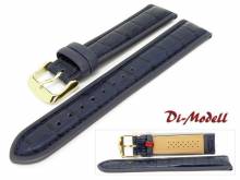 Uhrenarmband 24mm dunkelblau Di-Modell Imperator waterproof Louisiana-Pr&auml;gung Wulst (Schlie&szlig;enansto&szlig; 20 mm)