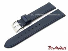 Uhrenarmband 15mm dunkelblau Di-Modell Softina Kalbleder (Schlie&szlig;enansto&szlig; 14 mm)