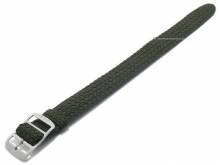 Uhrenarmband Atlantic 20mm dunkelgr&uuml;n Perlon/Textil sportives Design Durchzugsband von EULIT