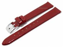 Uhrenarmband Lack 14mm rot Lack-Leder gl&auml;nzend von BARINGTON (Schlie&szlig;enansto&szlig; 12 mm)