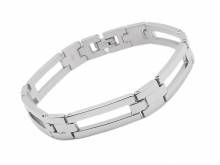 Schmuck-Armband Edelstahl massiv silberfarben von Eichm&uuml;ller - Bandl&auml;nge ca. 20,5cm