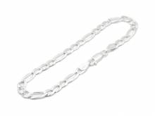 Schmuck-Armband Figarokette echt Silber 925 von Eichm&uuml;ller - Bandl&auml;nge ca. 19 cm