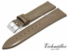 Uhrenarmband 16mm EASY-CLICK creme Lackleder modisch von BandOh (Schlie&szlig;enansto&szlig; 14 mm)