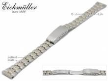 Uhrenarmband 12mm Edelstahl elegant bicolor