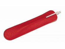 Mehrzwecketui für 1 Stift, kleineres Uhrenwerkzeug & mehr aus Donato-Rindleder rot MADE IN GERMANY
