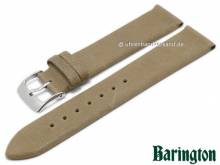 Uhrenarmband Cordero 16mm hellgrau Lammnappa-Leder leicht genarbt von BARINGTON (Schlie&szlig;enansto&szlig; 14 mm)
