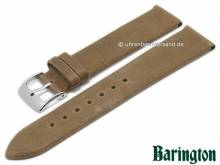 Uhrenarmband Cordero 16mm taupe Lammnappa-Leder leicht genarbt von BARINGTON (Schlie&szlig;enansto&szlig; 14 mm)
