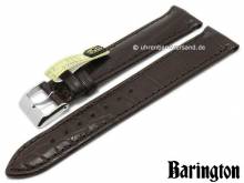 Uhrenarmband 20mm dunkelbraun Barington echt Louisiana Alligator (Schlie&szlig;enansto&szlig; 18 mm)