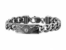 Schmuck-Armband Freedom Edelstahl antik-schwarz von POLICE - Bandl&auml;nge ca. 21cm