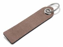 Schlüsselanhänger/Taschenanhänger Leder/Synthetik mittelbraun echt Karung (Schlange)