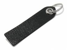 Schl&uuml;sselanh&auml;nger/Taschenanh&auml;nger Leder/Synthetik schwarz echt Karung (Schlange)