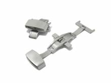 Butterfly-Faltschlie&szlig;e (HeBFS-14) 24mm Edelstahl geb&uuml;rstet mit Dr&uuml;ckern