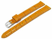 Uhrenarmband Alligator Elegance XL 12mm orange Alligator-Pr&auml;gung (Schlie&szlig;enansto&szlig; 12 mm)