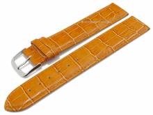 Uhrenarmband XL 20mm orange Alligator-Pr&auml;gung (Schlie&szlig;enansto&szlig; 20 mm)
