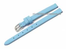 Uhrenarmband 08mm hellblau Kalbsleder flach (Schlie&szlig;enansto&szlig; 08 mm)