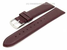 Uhrenarmband Classic Standard 16mm bordeaux glatte Oberfläche (Schließenanstoß 16 mm)