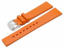 Uhrenarmband (4053-88) Pure 22mm orange Premium-Kautschuk EASY-CLICK-Stege von HIRSCH (Schlie&szlig;enansto&szlig; 20 mm)