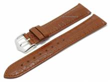 Uhrenarmband (1022-07) Genuine Alligator 22mm goldbraun EASY-CLICK-Stege von HIRSCH (Schlie&szlig;enansto&szlig; 20 mm)