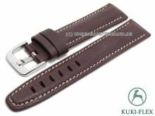 Uhrenarmband 19mm bordeaux Leder KUKI-FLEX Patent Vintage-Look von KUKI (Schlie&szlig;enansto&szlig; 18 mm)