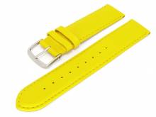 Uhrenarmband Classic Standard 24mm gelb glatte Oberfl&auml;che (Schlie&szlig;enansto&szlig; 22 mm)