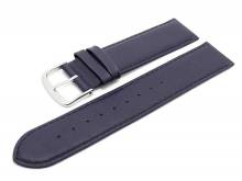 Uhrenarmband Classic Standard 16mm dunkelblau glatte Oberfläche (Schließenanstoß 16 mm)