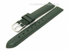 Uhrenarmband Classic Standard 12mm jagdgr&uuml;n glatte Oberfl&auml;che (Schlie&szlig;enansto&szlig; 12 mm)