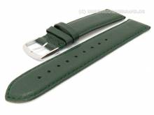 Uhrenarmband Classic Standard 20mm jagdgr&uuml;n glatte Oberfl&auml;che (Schlie&szlig;enansto&szlig; 20 mm)