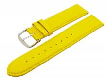 Uhrenarmband Classic Standard 20mm gelb glatte Oberfläche (Schließenanstoß 20 mm)