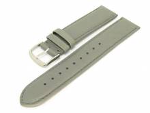 Uhrenarmband Classic Standard 20mm grau glatte Oberfläche (Schließenanstoß 20 mm)