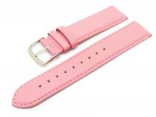 Uhrenarmband Classic Standard 22mm pink glatte Oberfläche (Schließenanstoß 20 mm)