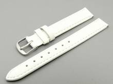 Uhrenarmband Classic Standard 14mm wei&szlig; glatte Oberfl&auml;che (Schlie&szlig;enansto&szlig; 12 mm)