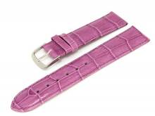 Uhrenarmband Alligator Elegance 16mm brombeer Alligator-Pr&auml;gung (Schlie&szlig;enansto&szlig; 16 mm)