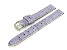 Uhrenarmband Alligator Elegance 12mm lavendel Alligator-Pr&auml;gung (Schlie&szlig;enansto&szlig; 12 mm)