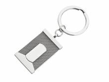 Schl&uuml;sselanh&auml;nger elegant Edelstahl Milanaise silberfarben von MABRO Steel