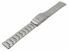 Uhrenarmband 18mm Titan massiv teilweise poliert mit Sicherheitsfaltschließe von MABRO Steel