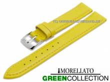 ABVERKAUF: Uhrenarmband Gelso 12mm gelb Synthetik glatt abgen&auml;ht von MORELLATO (Schlie&szlig;enansto&szlig; 10 mm)