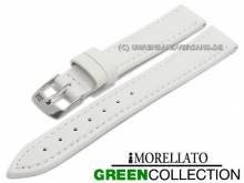 ABVERKAUF: Uhrenarmband Gelso 12mm wei&szlig; Synthetik glatt abgen&auml;ht von MORELLATO (Schlie&szlig;enansto&szlig; 10 mm)