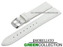ABVERKAUF: Uhrenarmband Salice 12mm wei&szlig; Synthetik Alligator-Pr&auml;gung von MORELLATO (Schlie&szlig;enansto&szlig; 10 mm)